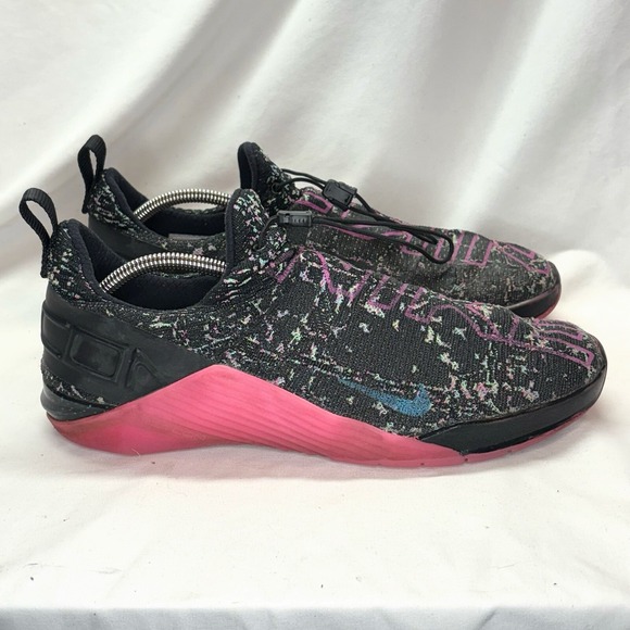 Nike React Metcon AMP‎ Black Fury Pink Training Shoes Mens Size 12 - Picture 1 of 13